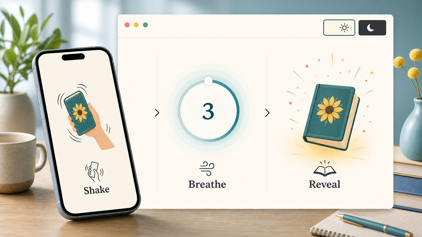 Book of Answers Online result dashboard with recent answers, saved cards, copy button, and image export